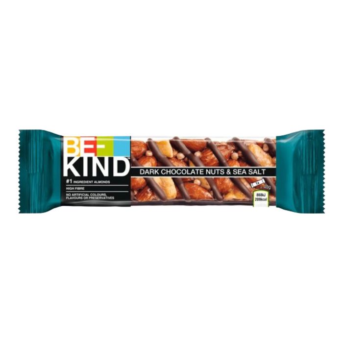 BE-KIND Dark Chocolate Nuts & Sea Salt BE-KIND Dark Chocolate Nuts & Sea Salt